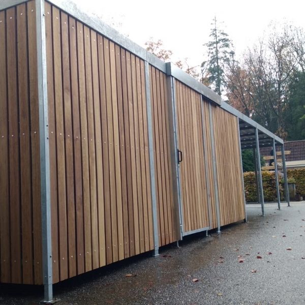 103284 berging overkapping fietsenberging transparante overkapping